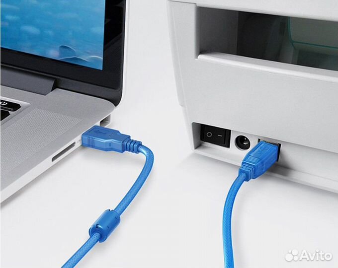 Кабель usb A - usb B для arduino с фильтром 3 м