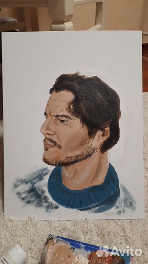 Картина 30x40 Педро Паскаль