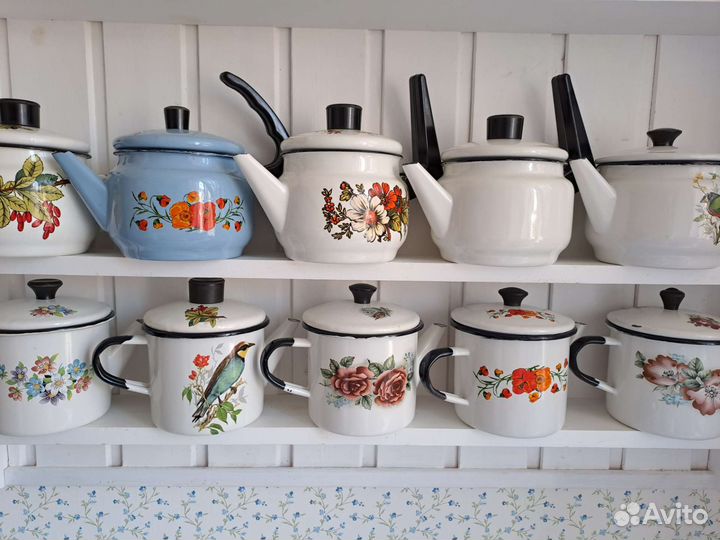 Эмалированный чайник заварочный, СССР