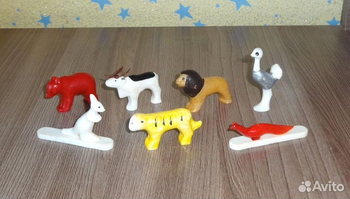 Фигурки СССР игрушки колкий пластик наборы