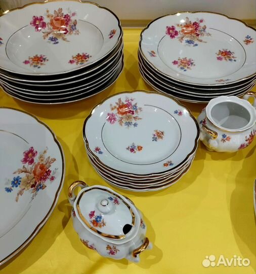 Cmielow Польша 1957 г. Столовый сервиз 37 пред