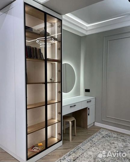 Шкаф распашной с фрезеровкой