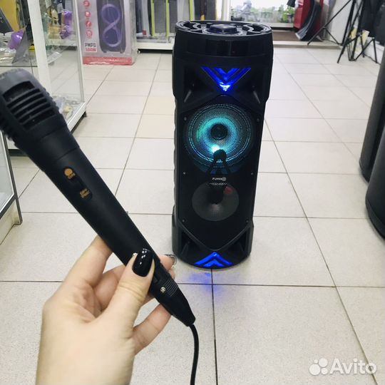 Беспроводная колонка с микрофоном bluetooth 30вт