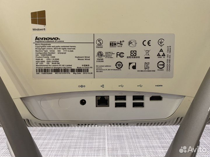 Lenovo c340 моноблок