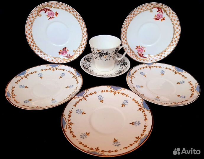 Блюда,чашка лфз,костяной фарфор СССР