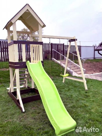 Детская деревянная площадка