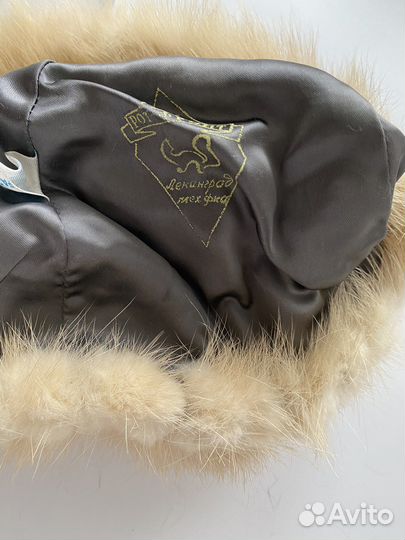 Шапка норковая женская