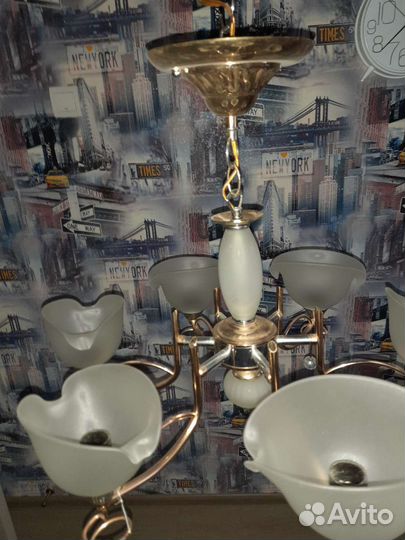 Люстра потолочная бу