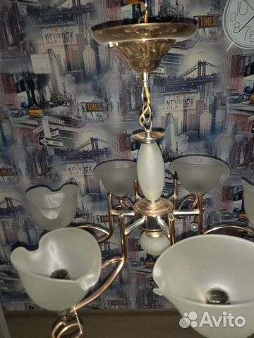 Люстра потолочная бу