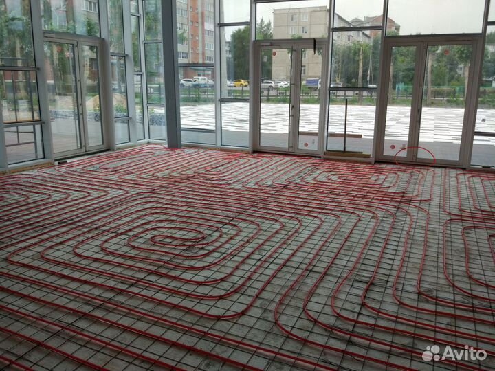 Монтаж водяного теплого пола и систем отопления