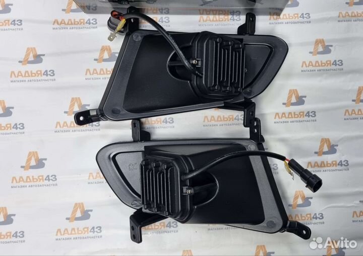 Фары противотуманные диодные приора 50W