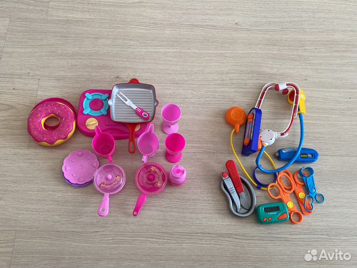 Детский набор доктора и детской посуды