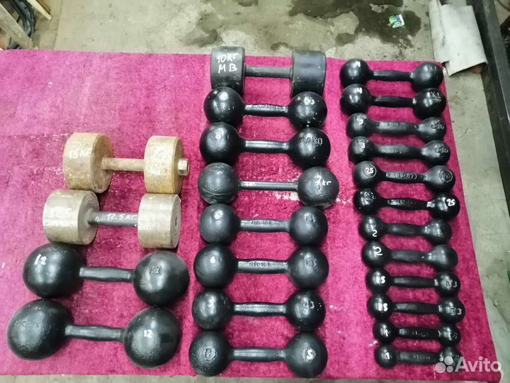 Гантели разные
