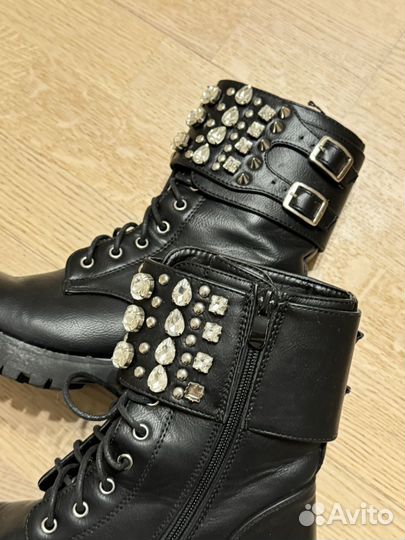 Ботинки женские демисезонные 37 с камнями