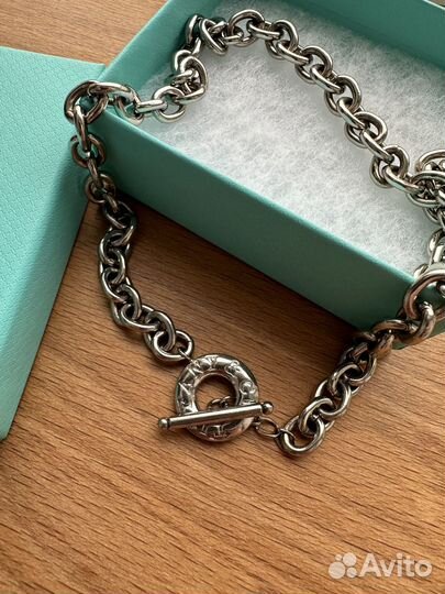 Tiffany колье серебро