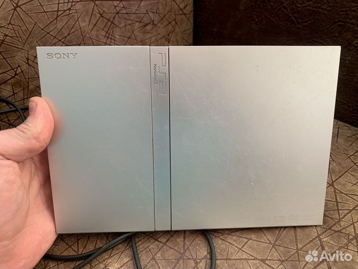 Sony PS2 slim. Комплект