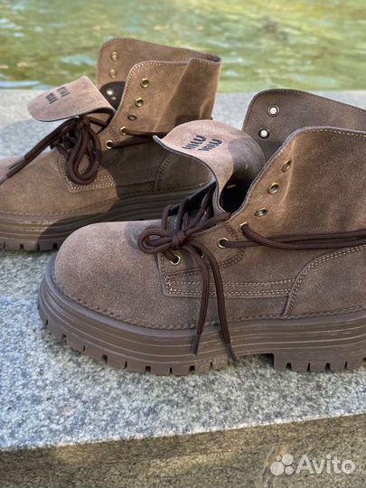 Ботинки зимние miu miu женские