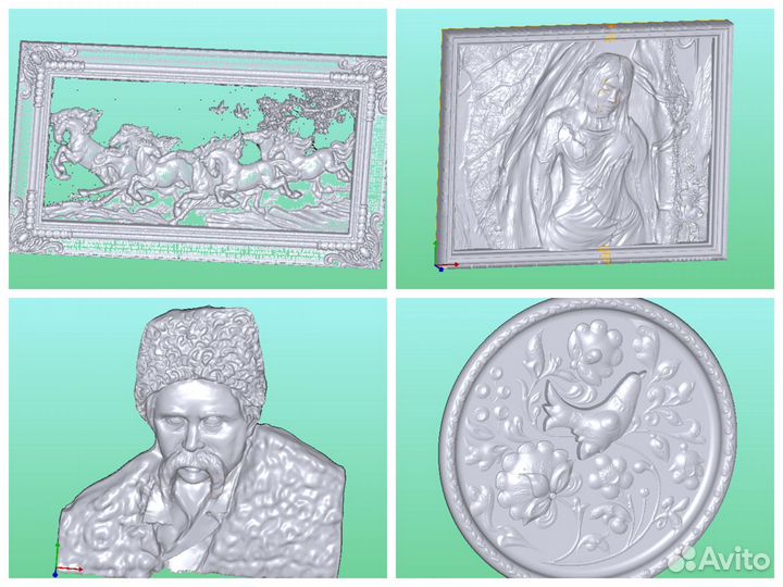 Огромный архив CNC 3Д макетов для чпу