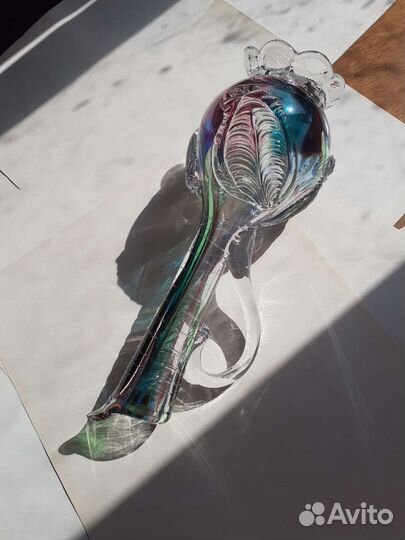 Ваза кувшин СССР цветное стекло