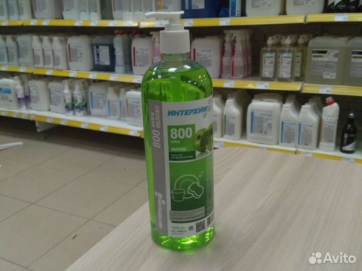 Интерхим 800 яблоко, для мытья посуды 1000 мл