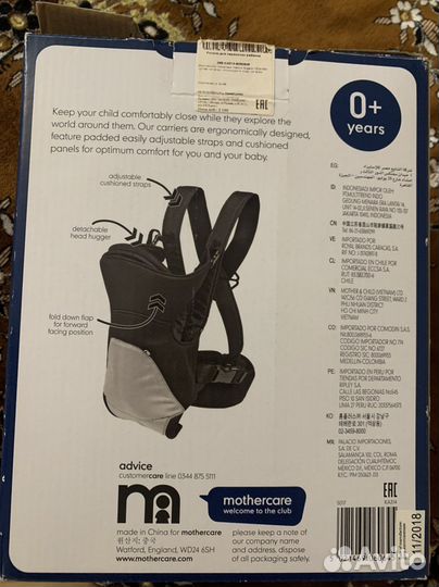 Рюкзак переноска кенгуру для новорожденных