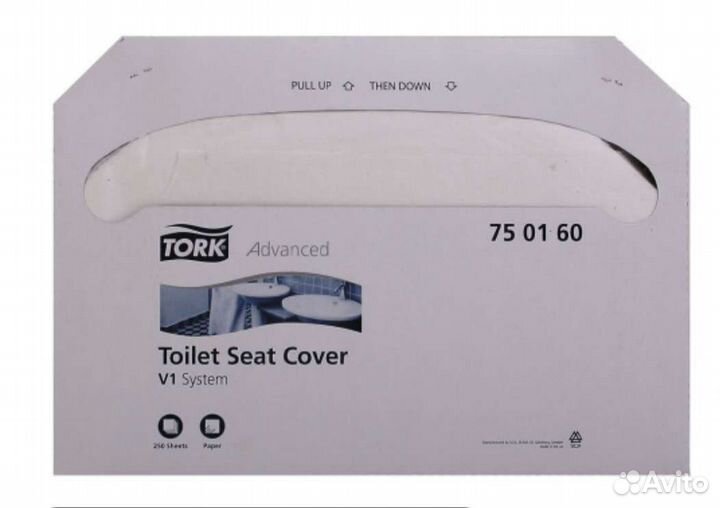 Tork бумажные покрытия на унитаз