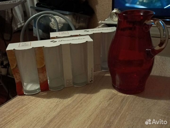 Кувшин и стаканы 6шт