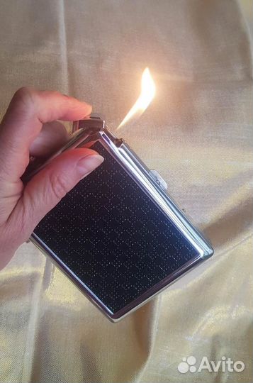 Портсигар с зажигалкой (СССР / Винтаж)