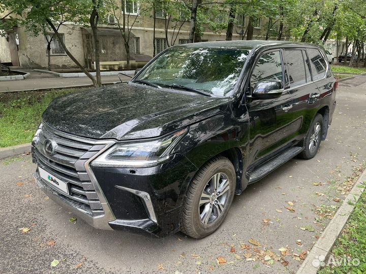 Lexus LX 4.5 AT, 2021, битый, 34 100 км