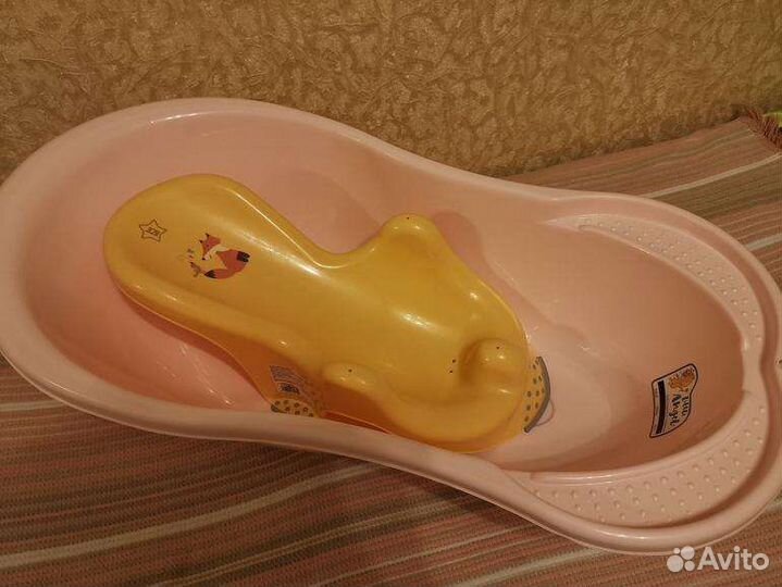 Ванночка с термометром + горка для купания