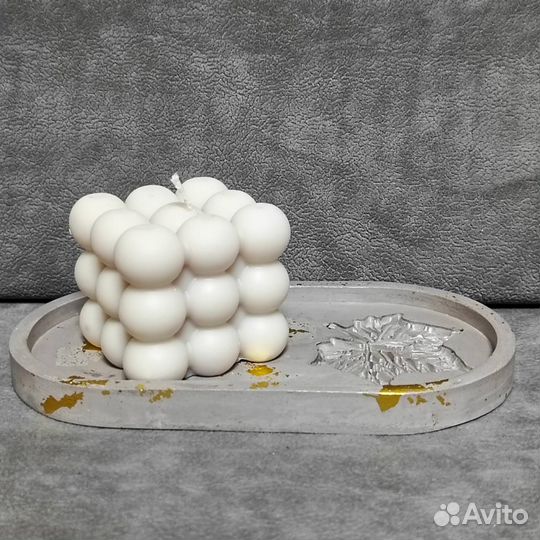 Аромо свечи,ручная работа, гипс