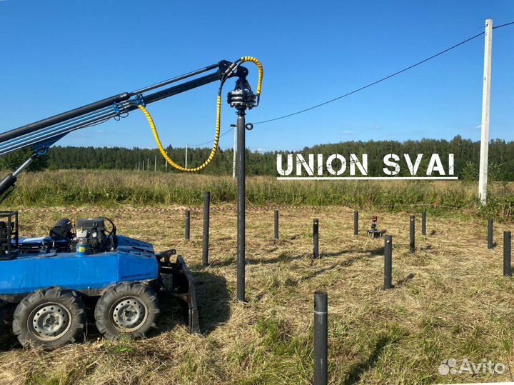 Винтовые сваи.Монтаж винтовых свай.Фундамент