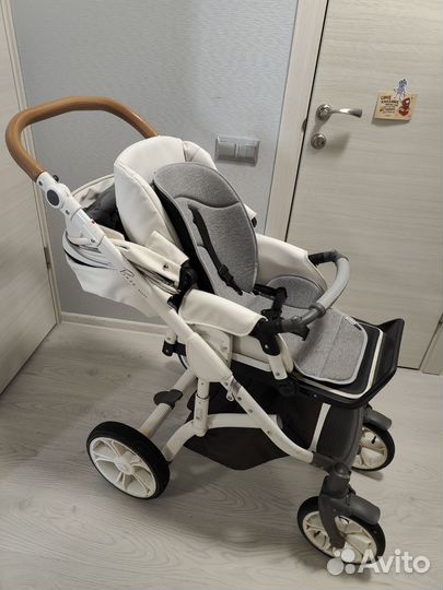 Коляска 2 в 1 Roan bass soft эко кожа
