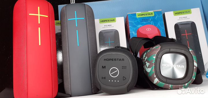 Колонка Hopestar P15 MAX 55вт 32см Shock Bass TWS