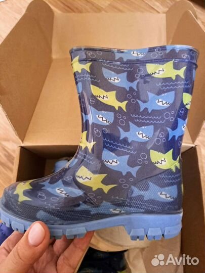 Детские резиновые сапоги
