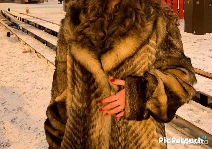 Шуба из волка винтаж