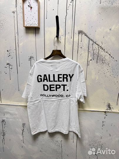 Футболка Gallery Dept White Logo Classic Оригинал