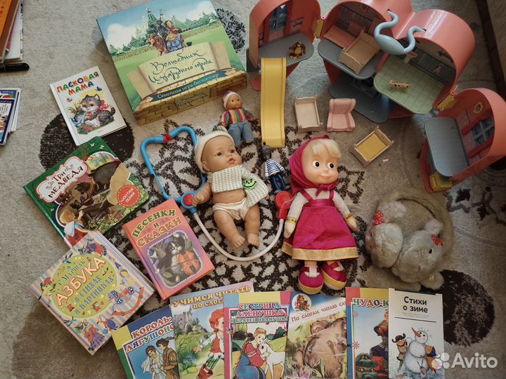 Пакет игрушек, игр и книжек для дошкольника
