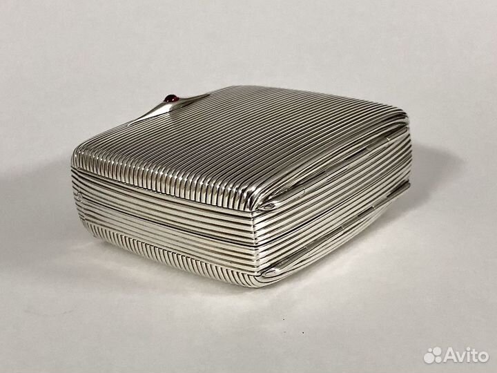Портсигар редкий антик конец 19го века Серебро