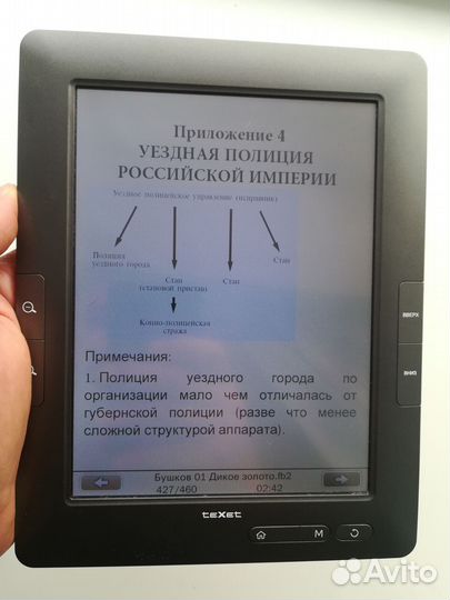 Электронная книга texet TB-840HD