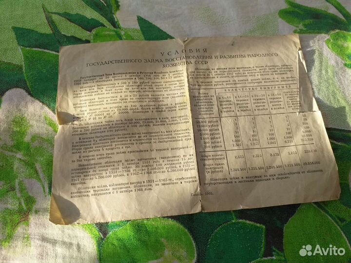 Облигация СССР 1946 года