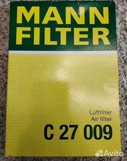 Воздушный фильтр mann C 27 009