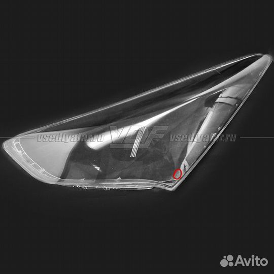 Уцененное стекло для фары Hyundai Santa Fe II (201