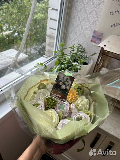 Сладкий букет из зефира