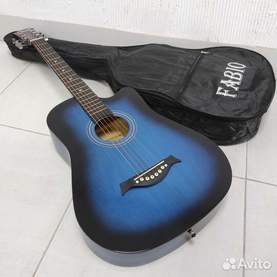 Гитара новая акустическая с чехлом