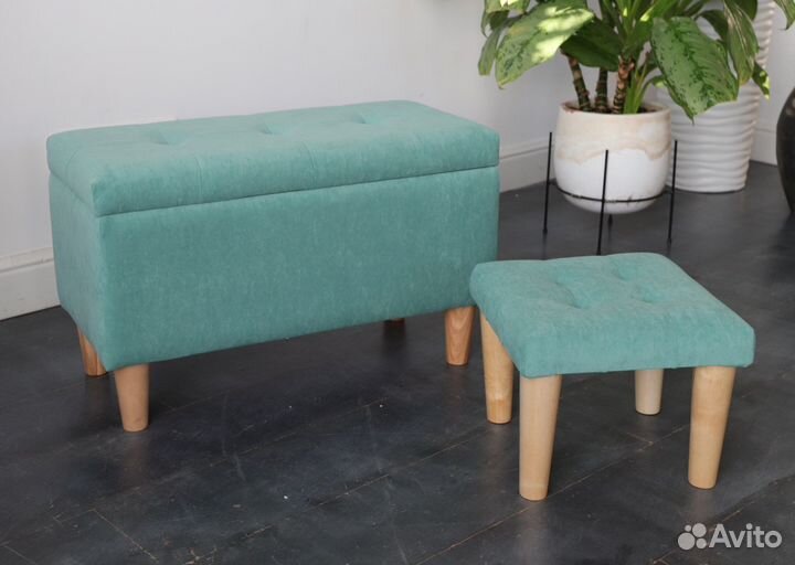 Банкетка пуфик с ящиком