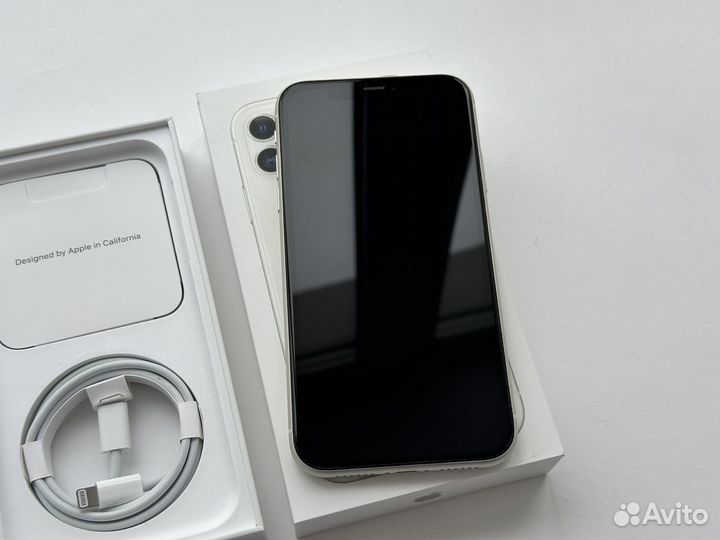 iPhone 11 128Gb Ростест White Sim+eSim