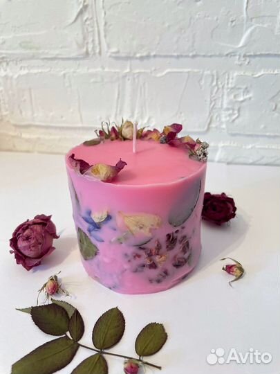 Ароматическая свеча ручной работы