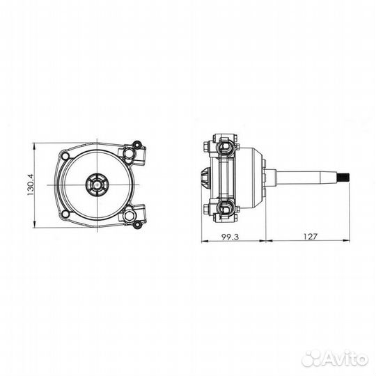 Редуктор рулевой 3000 с тросом 20 футов (6,10 м)