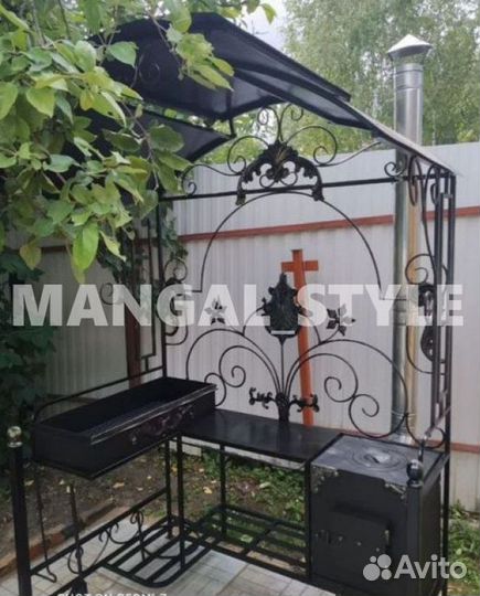 Мангал с печью